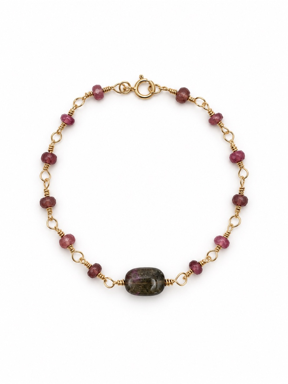 AWB4 Pink + Watermelon Tourmaline Bracelet